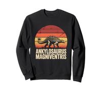 Ankylosaurus Magniventris Retro Sunset Vintage Dinosaur Sweatshirt