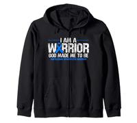 Ankylosing Spondylitis Cancer Warrior Zip Hoodie