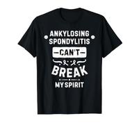 Ankylosing Spondylitis Can't Break My Spirit Value Graphic T-Shirt, Men, Black, M