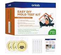 anlab™Mold Test Kit for Home - Do It Yourself Home Mold Detector | Test HVAC System | Home Surfaces | Indoor Air Quality Testing Kit - Identification Guide Included - Sealed Separately (Items of 3)