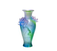 Anlado Intangible Cultural Heritage Glass Vase Floral Arrangement Craft Decorative Home Gift Vintage Art Dining Table Centrepiece Vase