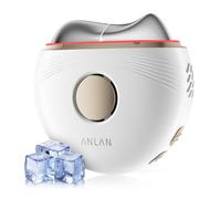 ANLAN Electric Gua Sha Face Massager Hot & Cold Therapy White Gold Color | EMS 3-Color LED Facial Sculptor Red Light Therapy for Face & Neck, Depuffing, Lymphatic Drainage, Skin Firming Gift for Women