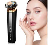 ANLAN Radio Frequency Skin Tightening Machine,18K Gold Anti Wrinkle EMS Facial Lifting Device Anti Aging,9 in 1 RF Red Light Therapy Face Massage,LED Facial Sculptor for Toning Firming,Black Gold