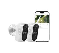 Anlapus 2pack 3MP 2K WiFi Home Security Camera Indoor & Outdoor, WiFi 6 & 2.4GHz, Human/Vehicle/Motion Detection, Color Night Vision,2-Way Talk, Plug-in Wired Power for 24/7 Recording