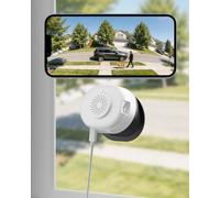 Anlapus 3MP 2K Window Camera for Home Security, Safeview Camera Indoor | WiFi Camera for Looking Outside with 20° Tilt Mount, Night Vision, AI Human Vehicle Detection, 24/7 Recording, Magnetic Setup