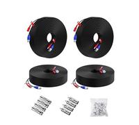 Anlapus 4 Pack 30M 100ft Video Power Cable BNC DC Extension Cable for CCTV Security Camera DVR System