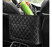 ANLEM Car Purse Holder - Durable Leather Seat Back Organizer with Handbag Holder, Front Seat Storage Barrier, Backseat Pet & Kids Driver Storage Netting Pouch