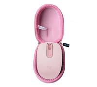 Anleo Durable Hard Travel Storage Case for Logitech M196 Wireless Mouse - Shockproof EVA Protective Case (Pink)