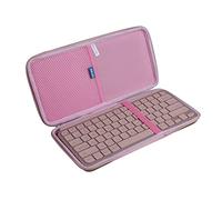 Anleo Hard Travel Case for Logitech MX Keys Mini Minimalist Wireless Illuminated Keyboard (Pink)