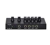 ANLEON MX400 Low-Noise 4-Channel Mono Line Mixer for guitars bass keyboards mix and 5-Channel Stereo Mixer