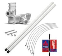 Anley Street Light Pole Banner Mounting Bracket Kit for 30" Wide Banners - Outdoor Weather Proof Support - Quick Installation Perfect for Promoting Events, Business, Advertisement