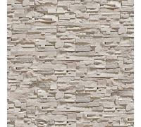 ANLIKY-Pro Stone Self Adhesive Wallpaper Light Rock Texture Peel and Stick Contact Paper, 44X600CM, Light and Shadow Effect Removable Decorative Film for Wall Cabinet Furniture Decal