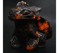 Anlingem 2″ Healing Crystals and Stones Reiki Skull Toothless Figurine Statue Animal Sculptures Hand Carved Fly Dragon Crystal for Birthday Festival Gifts Home Decor