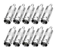 ANLINK 10 Pack BNC Female to RCA Male Plug Adapter Connector, Stable Signal, Corrosion-Resistant Connector for CCTV Security Camera, TV, DVR, Monitor, PVM, Home Theater, More Video and Audio Devices