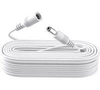 ANLINK 10M 33ft DC Power Extension Cable, Premium Pure Copper DC 12V Power Adapter Extension Cord 5.5mm x 2.1mm for CCTV Security Camera/Router/LED Strip Light/Printer/Monitor and More-White