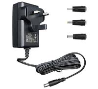 ANLINK 12V 1A/1000mA Power Supply Adapter, AC 100-240V 50/60Hz to DC 12V 1A/1000mA 12W Wall Charger, Center Positive, 1.8M 20AWG Long Cable for Stable and Flexible Use, 3 Tips Included