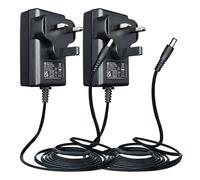 ANLINK 2 Pack 5V 2A/2000mA Power Supply Adapter, AC 100-240V 50/60Hz to DC 5V 2A/2000mA 10W 5.5x2.1mm Wall Plug, Center Positive, 1.8M 20AWG Long Cable for Stable and Flexible Use