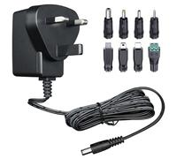 ANLINK 5V 1A/1000mA Power Supply Adapter, AC 100-240V 50/60Hz to DC 5V 1A/1000mA 5W 5.5x2.1mm Wall Plug, Center Positive, 1.8M Long Cable for Stable and Flexible Use, 8 Tips Included