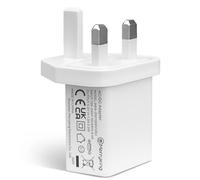 ANLINK 5V 1A 5W White USB Charger, UK USB Plug, USB-A Output, USB Power Adapter for Security Camera, Phone, Tablet, Speaker, USB Fan and More USB Powered Devices, UKCA Certified
