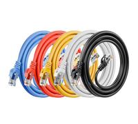 ANLINK Cat6 Ethernet Cable - 6ft (2M) 5-Pack Multi-Color, Cat6 RJ45, LAN, 24AWG UTP, Network, Patch, Internet Cable - (2 Meter, 5 Pack)