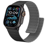 Anlinser Compatible with Apple Watch Strap 49mm 46mm 45mm 44mm 42mm, Double Side Reversible Magnetic Band for iWatch Ultra 3/2/1 Series 11 10 9 8 7 6 5 4-1 SE (Black/Gray)