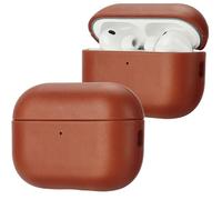 Anlinser for AirPods Pro 3 Case, Brown | Genuine Leather Case Compatible with MagSafe, Handcrafted Vintage Protective Cover Designed for Apple Airpods Pro 3 2025