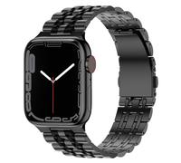 Anlinser Metal Strap Compatible with Apple Watch Straps 46mm 45mm 44mm 42mm 41mm 40mm 38mm, Adjustable Stainless Steel Band for iWatch Ultra 2 Series 10/9/8/7/6/5/3,SE (42/41/40/38, Black)