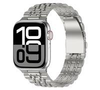 Anlinser Metal Strap Compatible with Apple Watch Straps 49mm 46mm 45mm 44mm 42mm 41mm 40mm 38mm, Adjustable Stainless Steel Band for iWatch Ultra 2 Series 10/9/8/7-1, SE (49/46/45/44/42, Titanium)