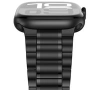 Anlinser Metal Straps Compatible with Apple Watch Strap 42mm 41mm 40mm 38mm, Five-link Stainless Steel Bands for iWatch SE Series 11 10 9 8 7 6-1 (Black)