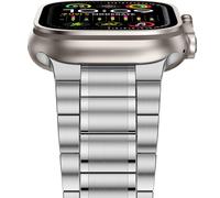 Anlinser Metal Straps Compatible with Apple Watch Strap 49mm 46mm 45mm 44mm 42mm, Five-link Stainless Steel Bands for iWatch Ultra 3/2/1 SE Series 11 10 9 8 7 6-1 (Silver)