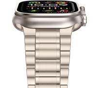 Anlinser Metal Straps Compatible with Apple Watch Strap 49mm 46mm 45mm 44mm 42mm, Five-link Stainless Steel Bands for iWatch Ultra 3/2/1 SE Series 11 10 9 8 7 6-1 (Starlight)