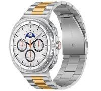 Anlinser No Gap Straps Compatible with Samsung Galaxy Watch 8 Stra 44mm 40mm/Watch 8 Classic Straps 46mm, 22mm Metal Band Designed, Silver-Gold