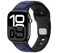 Anlinser Sport Straps Compatible with Apple Watch Strap 42mm 41mm 40mm 38mm for Women Men, Silicone Loop Band Designed for iWatch Series 11 10 9 8 7 6 5-1 SE, Navy