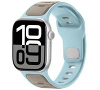 Anlinser Sport Straps Compatible with Apple Watch Strap 42mm 41mm 40mm 38mm for Women Men, Silicone Loop Band Designed for iWatch Series 11 10 9 8 7 6 5-1 SE, Light Blue