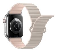 Anlinser Straps Compatible with Apple Watch Strap 49/46/45/44/42/41/40/38mm, Double Side Reversible Magnetic Band with Loop for iWatch Ultra 3-1 SE Series 11 10 9 8 7-1 (49/46/45/44/,Starlight/Pink)