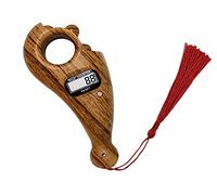 Anlising 1 Piece Prayer Digital Beads Counter, Portable Islamic Beads Counter, Muslim Prayer Digital Beads Counter, Buddha Beads Counter, for Meditation,Relaxation,Active Fingers,Prayer(Wood Color)