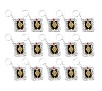 Anlising 15PCS Mini Quran Keychain, Muslim Keychain, Mini Quran Book Key Chain, Islamic Hanging Key-Ring, Muslim Jewelry Key Accessories, for Souvenir Gifts Bag Purse Handbag Ornament