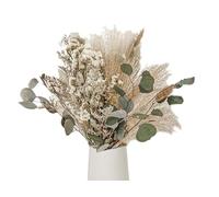 Anlising 45PCS Pampas Grass Artificial with Bunny Tail Dried Flowers, Boho Decor Bouquet with Reed Flower for Living Room, Bedroom and Garden House
