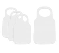 Anlising 50 Pieces Disposable Bibs Set, Dining Apron, Disposable Bibs for Adults, Disposable Aprons, Adult Bibs, Waterproof, Disposable Bibs, for Adults, Seniors, White, NO
