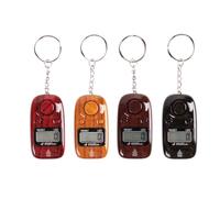 Anlising Handheld Electrical Digital Counter, 4 Pieces Portable Finger Counter, Digital Finger Counter with Led Light and Keychain, for Stress Relief, Prayer, Relaxation