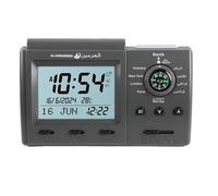Anlising Islamic Azan Table Clock - Digital Muslim Prayer Alarm, Ramadan Gift with Qibla Direction (3005 Black)