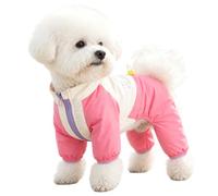 Anlitent Four Legged Dog Jacket/Jumpsuit/Coat With D Ring For Tiny Puppy,S | Full Body Minimalist Puppy Cloth Windproof Comfort Casual Daily Outfit for Small Dogs Spring Late Autumn Early Winter Stroll