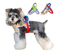 Anlitent Padded Dog Harness for Small Medium Breeds, No Pull Vest with Handle & Double D-Rings, Escape Proof Adjustable Harness for French Bulldog Corgi Pug, Comfortable Walking Training Harness
