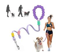 Anlitent Srtong Short Dog Lead for Large Dogs Heavy Duty 5ft for Small/Medium Breeds, Hands Free No Pull Slip Rope Puppy Leads with Foam Handle for Dailyd Running Training Up to 110lb (Purple)