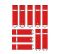 Anloter 10 Pack USB Flash Drive Lighter Model Pen drive for Computer Macbook Tablet Flash Memory Stick Flash Disk (16GB/3.0, Red)