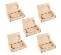 Anloter Wood Flash Drives 5 Pack Wooden USB Drive 8GB USB3.0 Thumb Drive USB Flash Drive Wooden Memory Stick Jump Drive for Backup Picturs/Videos (8GB/3.0, Maple 2)