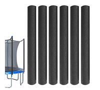 Anloximt 6 Trampoline Foam Sleeves, Trampoline Foam Covers, Trampoline Replacement Foam Poles, 40cm Foam Tubing Protective Padding, Ideal For Regular Trampoline Poles, Fits 1/1.8" Diameter, Black