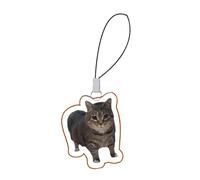 Anloximt Cute Mobile Phone Charm, Emoticon Mobile Phone Strap, Acrylic Keyring with Cat Dog for Teenagers Children, Siehe Beschreibung, Acrylic, See description