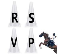Anloximt Dressage Training Cones | Sports Dressage Markers,Competition Horse Training Equipment Markers Cones with Letters for Equestrian Athletes