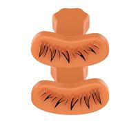 Anloximt Eyelash Stamp Tool, Silicone Bottom Eyelash Stamp Tool, Comfortable Handle Portable Eyelash Makeup Device for Home, Travel, Business Trip, Beauty Salon